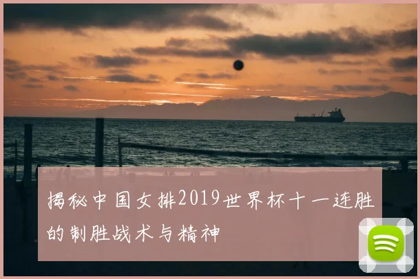 揭秘中国女排2019世界杯十一连胜的制胜战术与精神